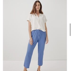 Women's Wedgewood Coastal Double Gauze Tapered Pull-On Pant Size S